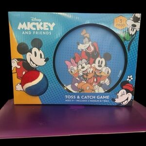 Disney Mickey Toss and Catch Game, Grip Paddles, Kids Outdoor Sports